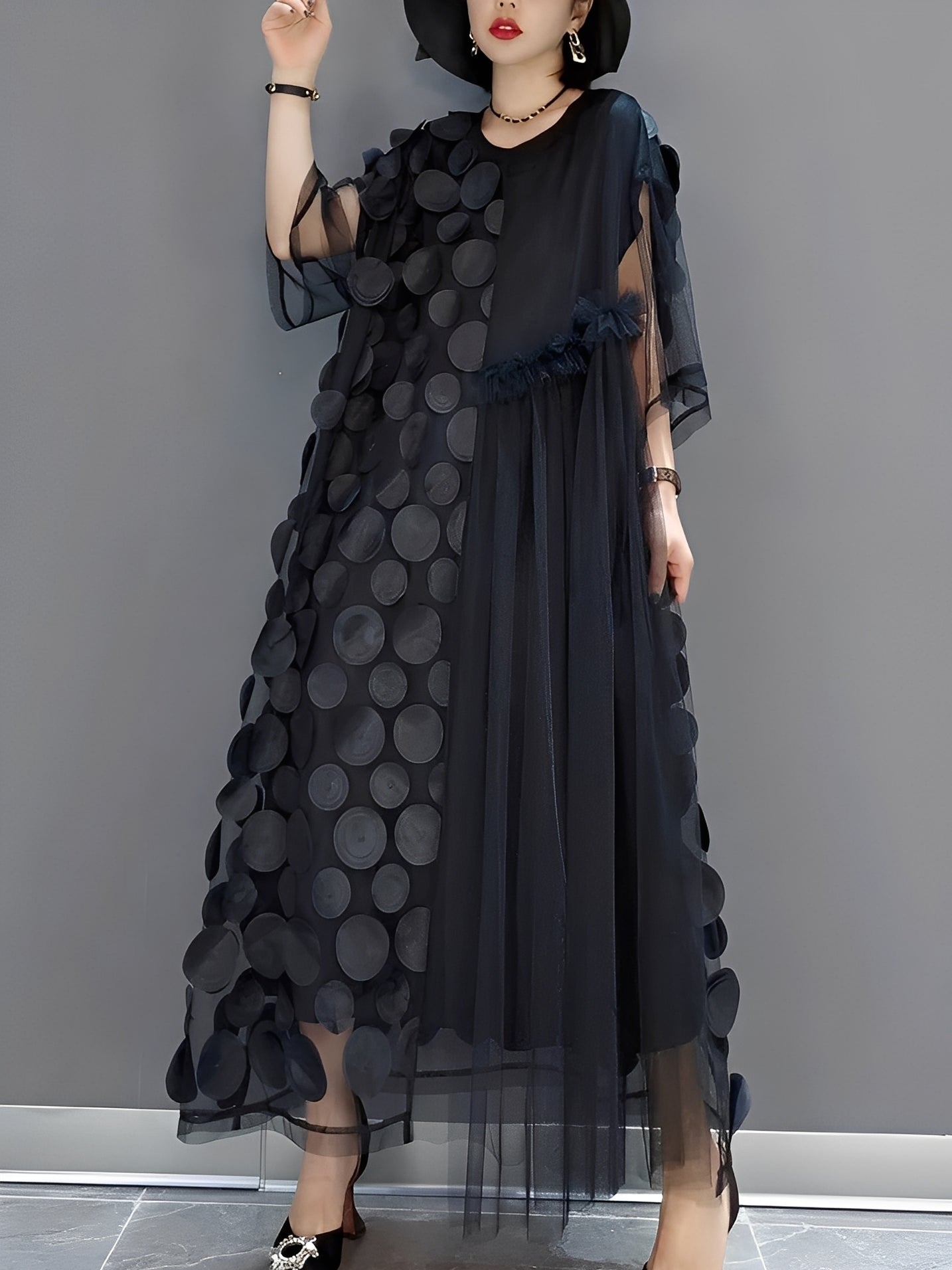 Kassandra - Elegant Tyll-Party-Kjole til Damer