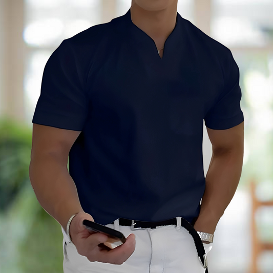 Jason – Kortermet Business-Fitnessskjorte for Herrer