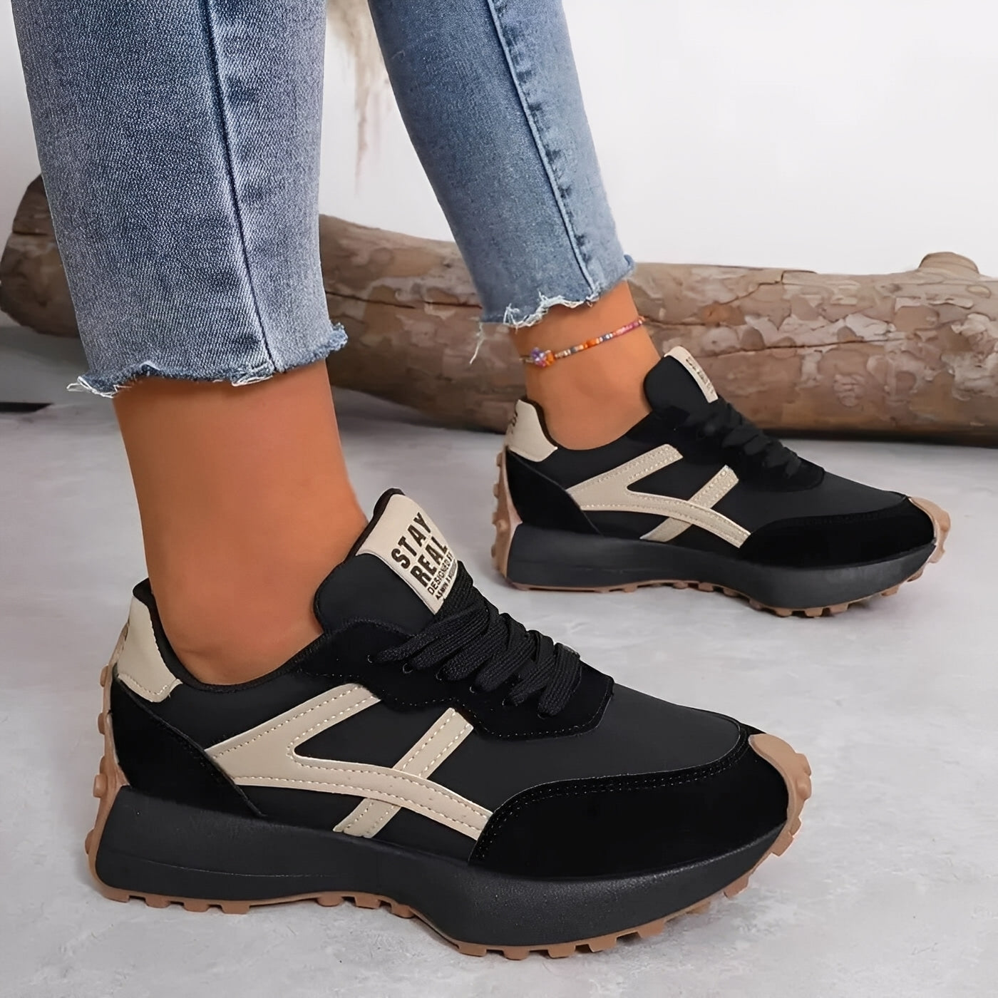 Davena - Tilfeldige sklisikre sportssko for damer