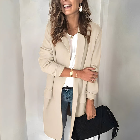 Georgina - Elegant lang blazer for damer
