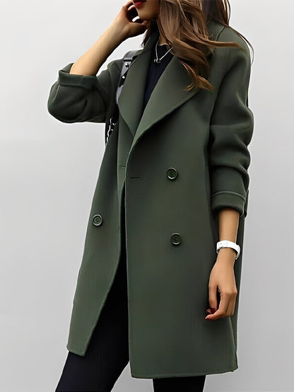 Nichole - Elegant dobbeltspent trenchcoat for damer