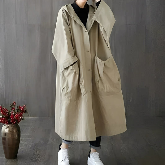 Myranda - Moderne trenchcoat med lommer for damer