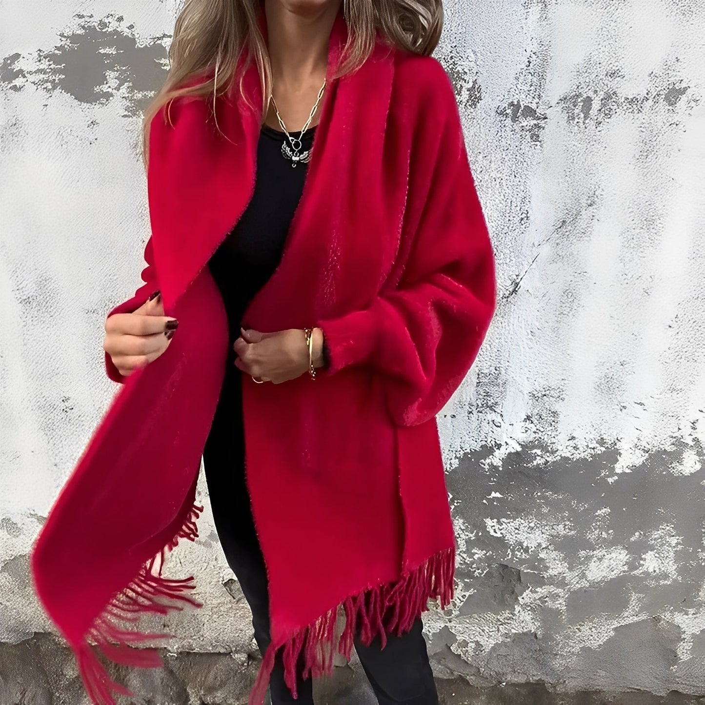 Bethney - Stilfulle, løst strikket jakke for damer