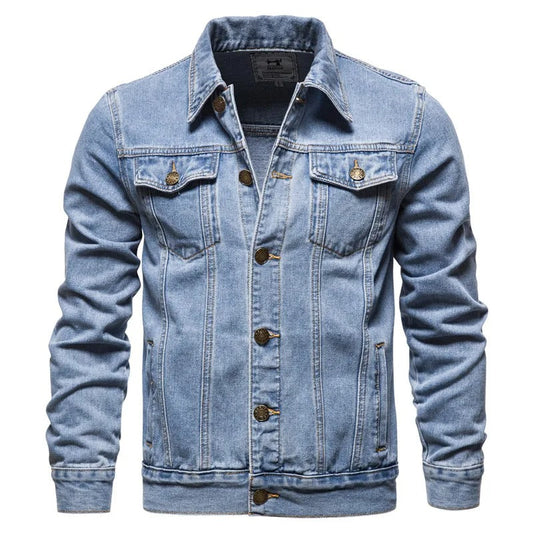 Winton - Klassisk truckerjakke i denim for herrer