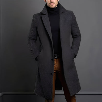 Tucker - Elegant ull-trenchcoat for herrer