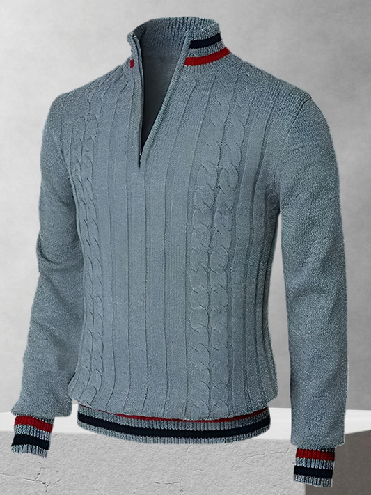 Ralph Polo – Glidelås-Pullover i italiensk stil
