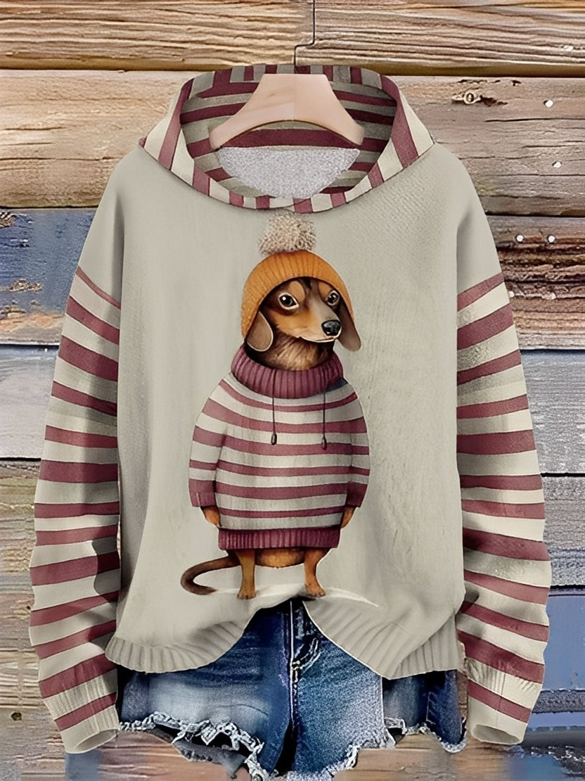 Geffrey - Behagelig hettegenser med trykk for herrer