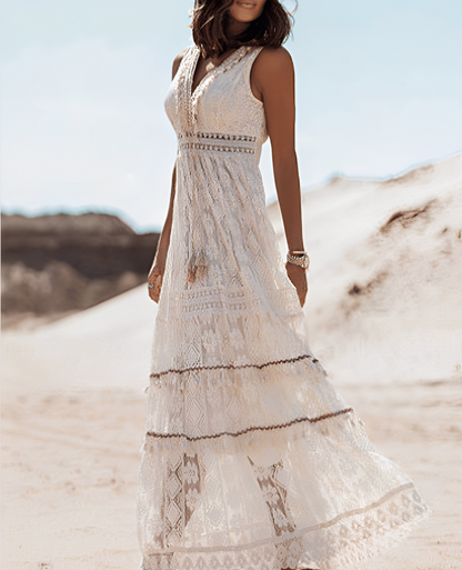 Paige – Boho-blondekjole