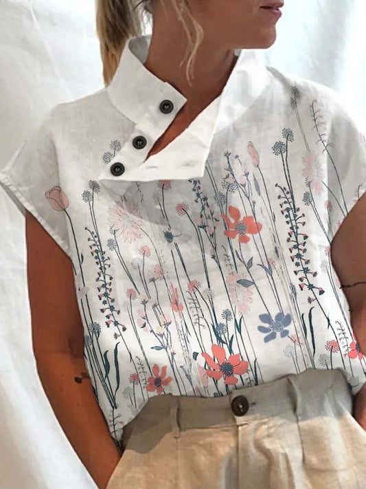 Anna – Vennlig Overdel med Trykk
