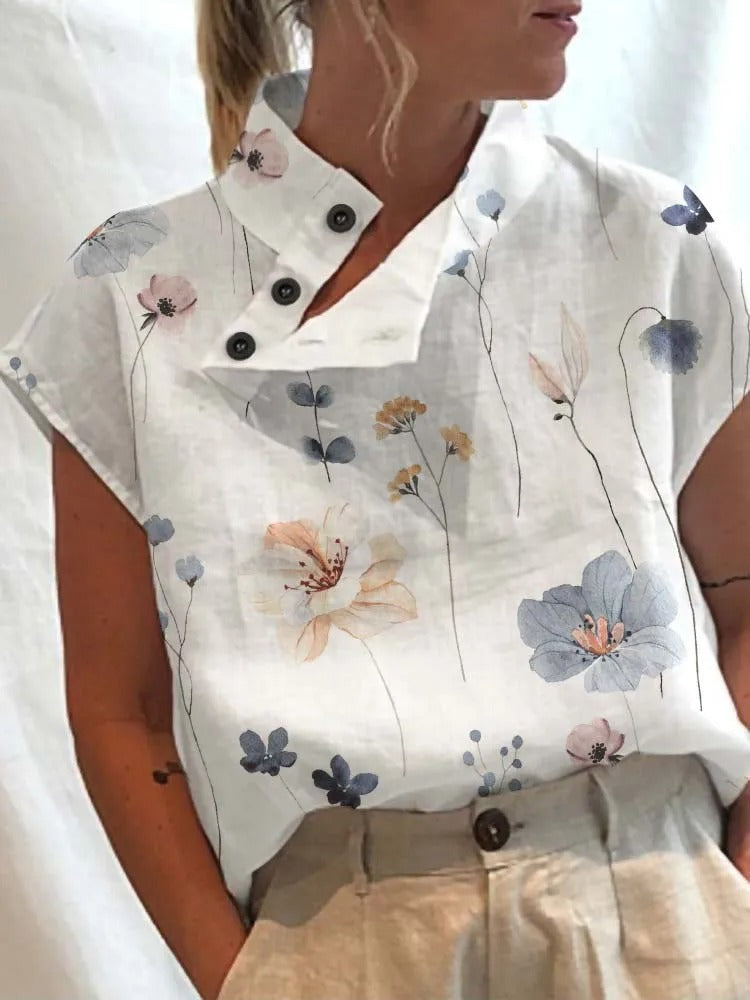 Anna – Vennlig Overdel med Trykk