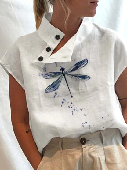 Anna – Vennlig Overdel med Trykk