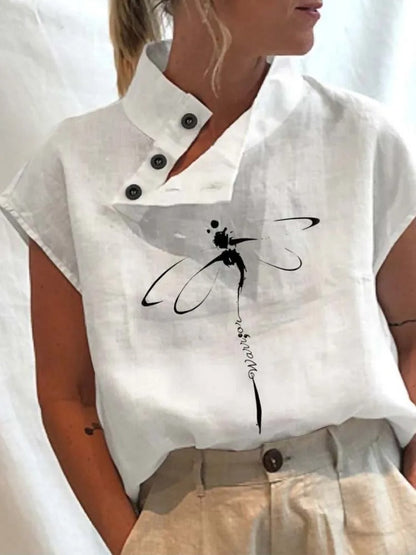 Anna – Vennlig Overdel med Trykk