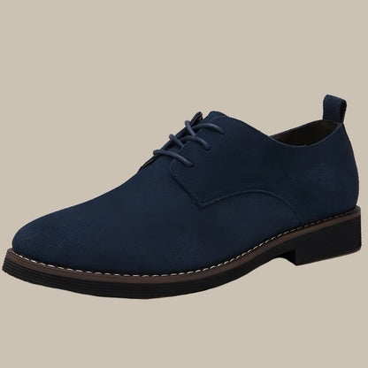 Elias – Elegante semsket skinn Oxford-sko for menn