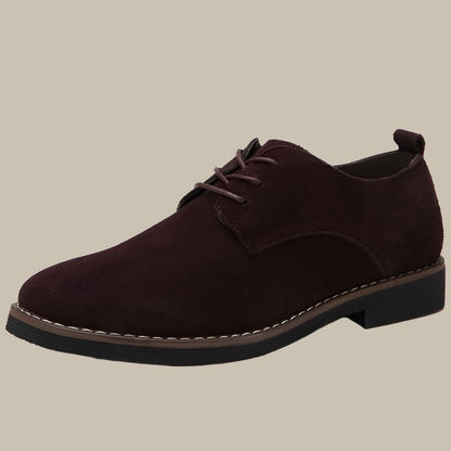 Elias – Elegante semsket skinn Oxford-sko for menn