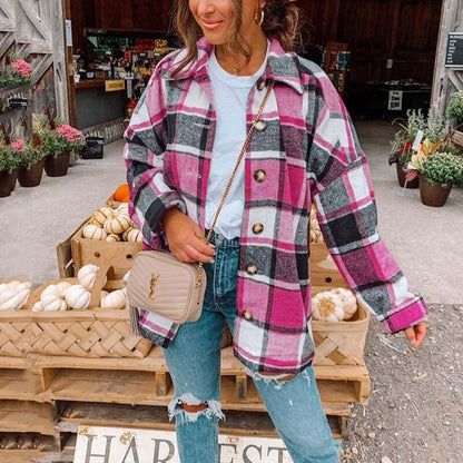 Anna – Oversize flanellskjorte i trend