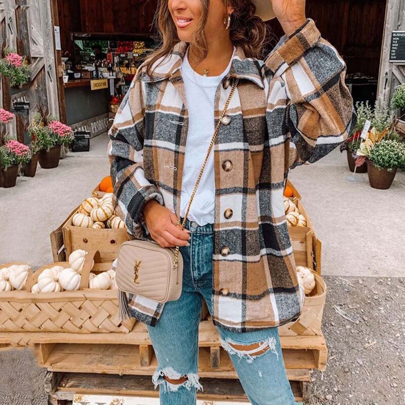 Anna – Oversize flanellskjorte i trend