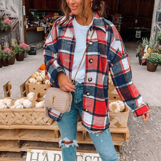 Anna – Oversize flanellskjorte i trend