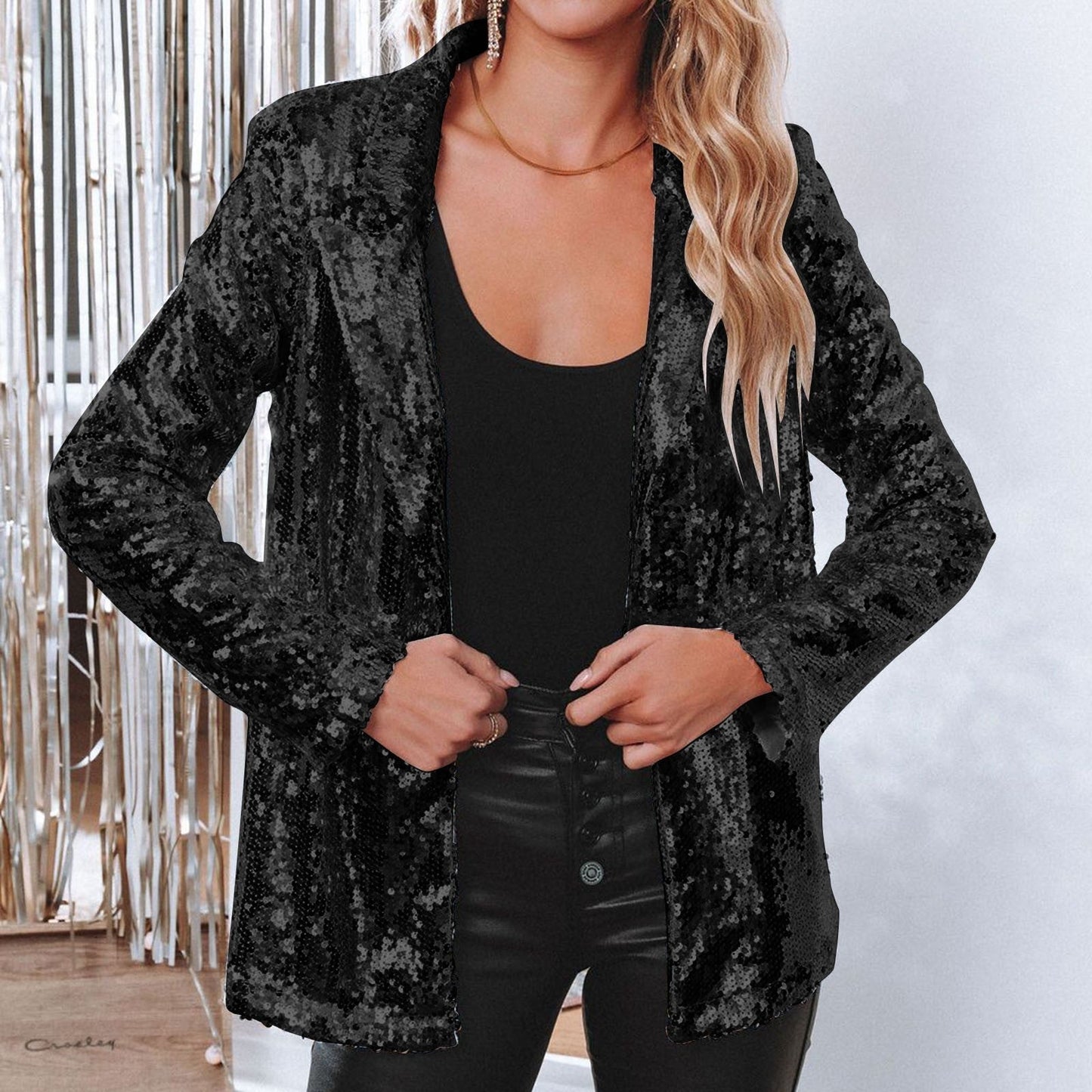Cora – Elegant paljettblazer