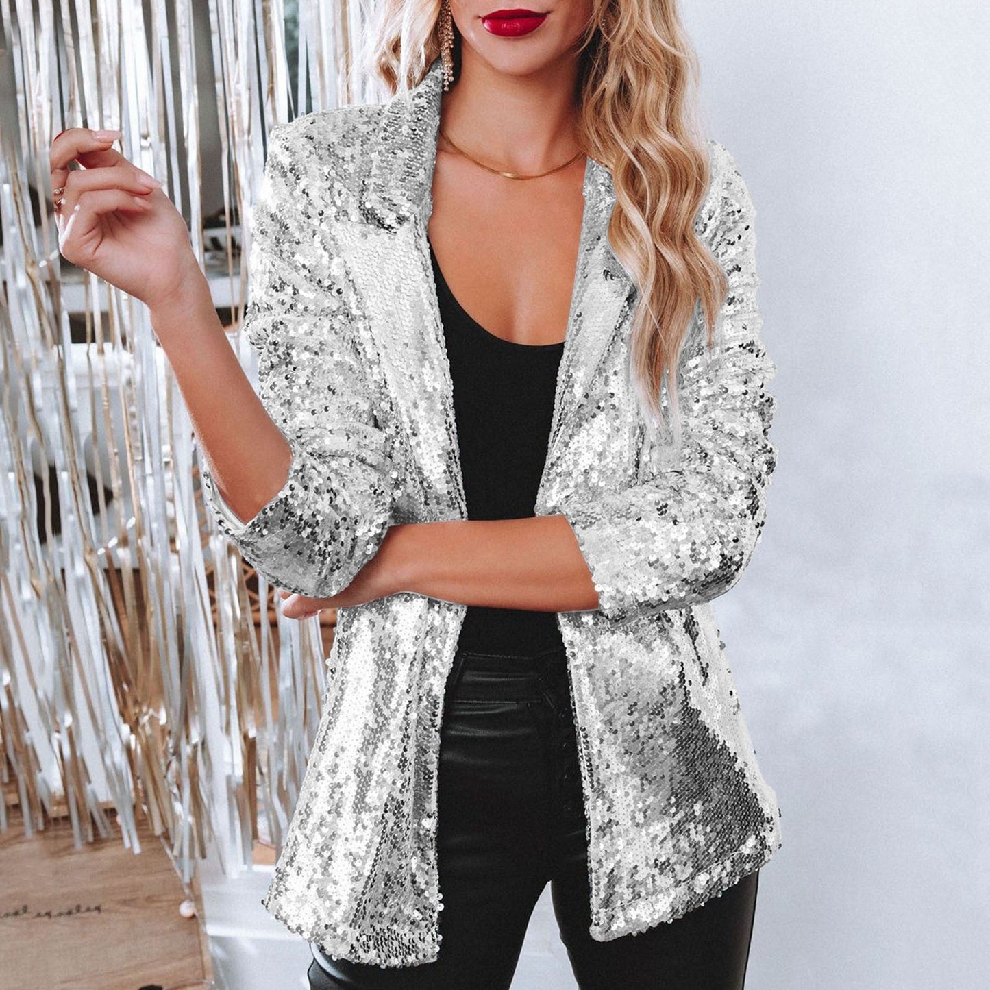 Cora – Elegant paljettblazer